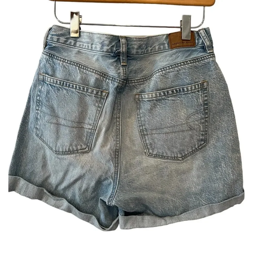 American Eagle Relaxed Mom Denim Jean Shorts 6